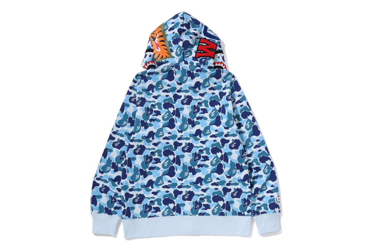 ABC CAMO DOUBLE SHARK FULL ZIP HOODIE