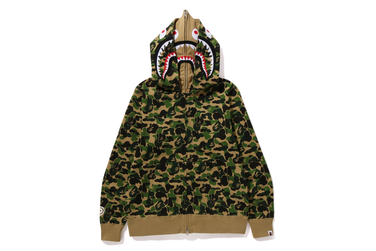 ABC CAMO DOUBLE SHARK FULL ZIP HOODIE