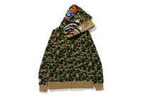 ABC CAMO DOUBLE SHARK FULL ZIP HOODIE
