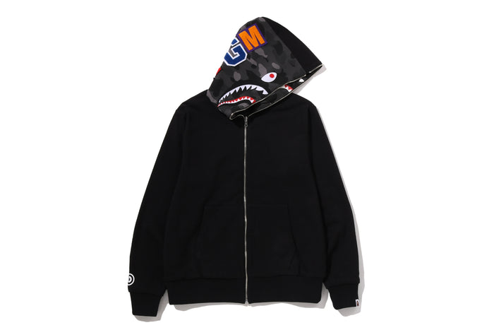 COLOR CAMO REVERSIBLE SHARK FULL ZIP HOODIE