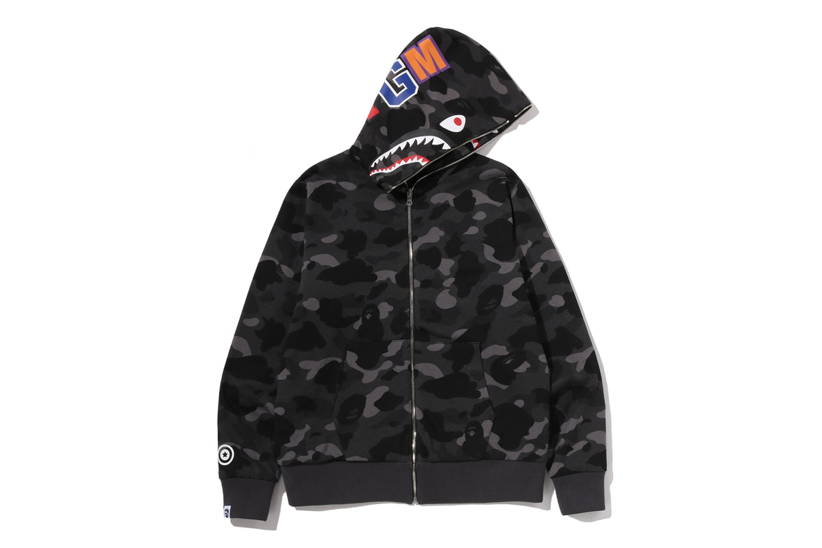 COLOR CAMO REVERSIBLE SHARK FULL ZIP HOODIE
