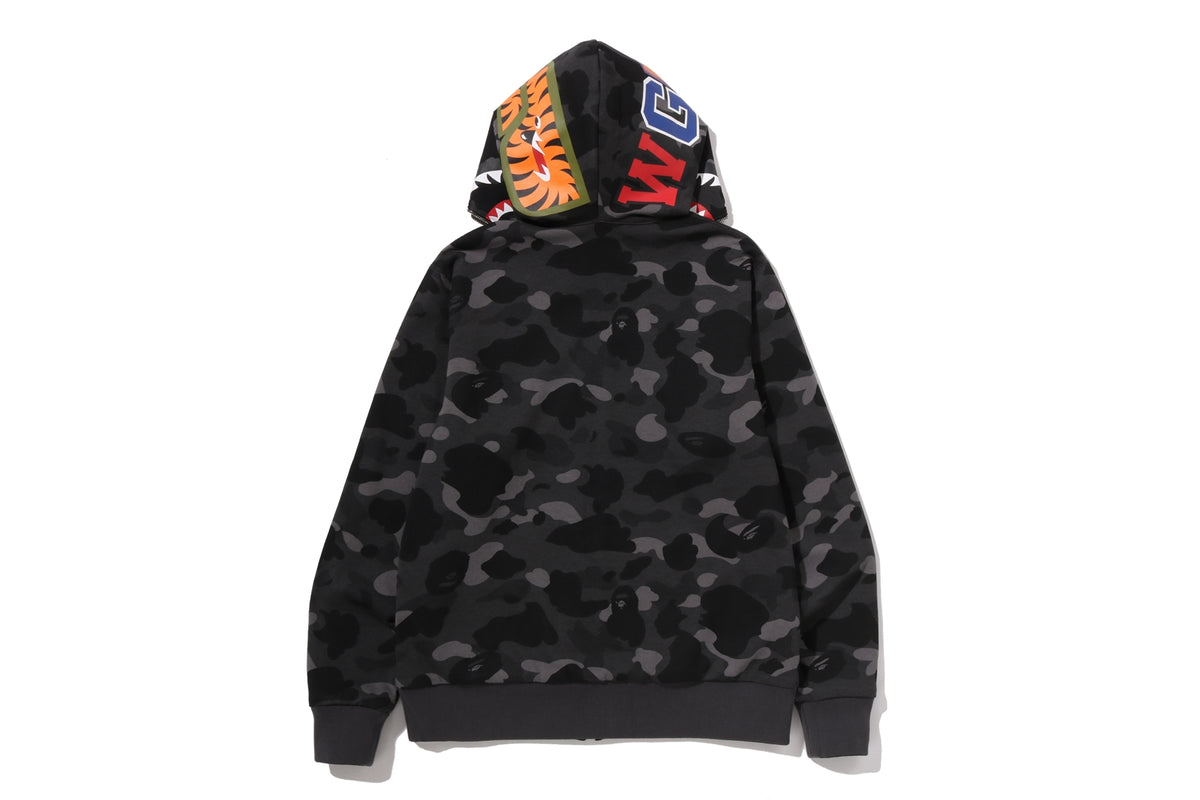 COLOR CAMO REVERSIBLE SHARK FULL ZIP HOODIE