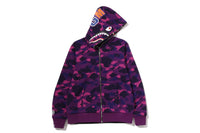 COLOR CAMO REVERSIBLE SHARK FULL ZIP HOODIE