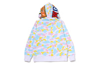 MULTI CAMO SHARK FULL ZIP HOODIE