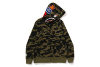 1ST CAMO SHARK FULL ZIP HOODIE