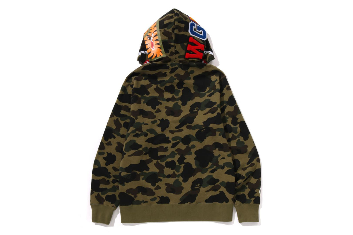 1ST CAMO SHARK FULL ZIP HOODIE