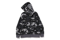 MULTI PIXEL CAMO SHARK REGULAR FIT FULL ZIP HOODIE