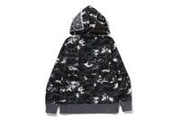 MULTI PIXEL CAMO SHARK REGULAR FIT FULL ZIP HOODIE