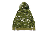 MULTI PIXEL CAMO SHARK REGULAR FIT FULL ZIP HOODIE