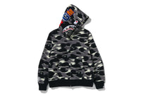 SCREEN CAMO SHARK FULL ZIP HOODIE