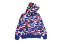 SCREEN CAMO SHARK FULL ZIP HOODIE