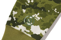 MULTI PIXEL CAMO SHARK FULL ZIP HOODIE LADIES