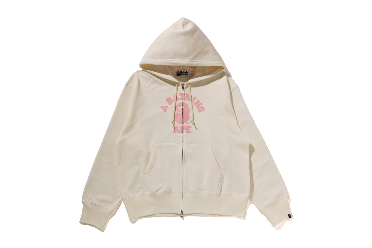 COLLEGE ZIP HOODIE LADIES