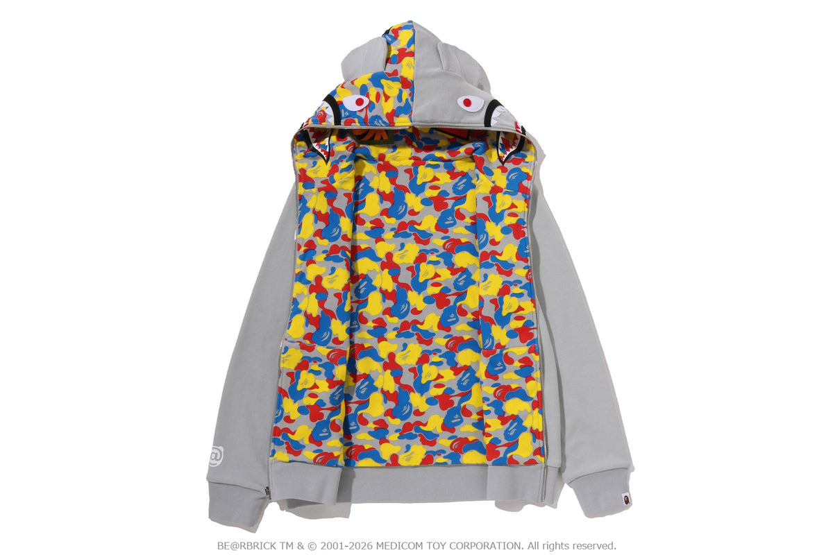 MEDICOM TOY 30TH ANNIV. BE@R SHARK FULL ZIP REVERSIBLE HOODIE