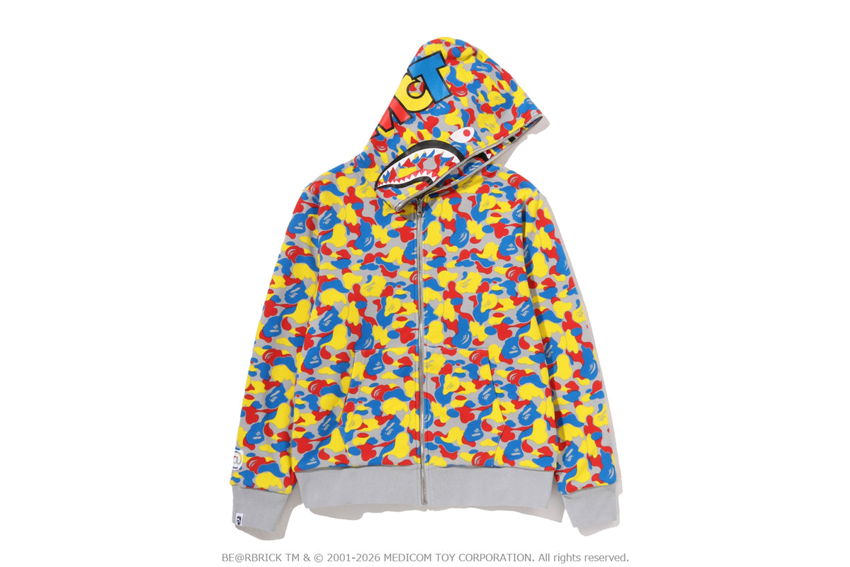 MEDICOM TOY 30TH ANNIV. BE@R SHARK FULL ZIP REVERSIBLE HOODIE