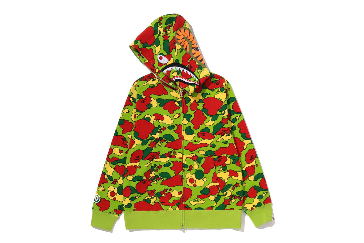 STA CAMO SHARK FULL ZIP HOODIE