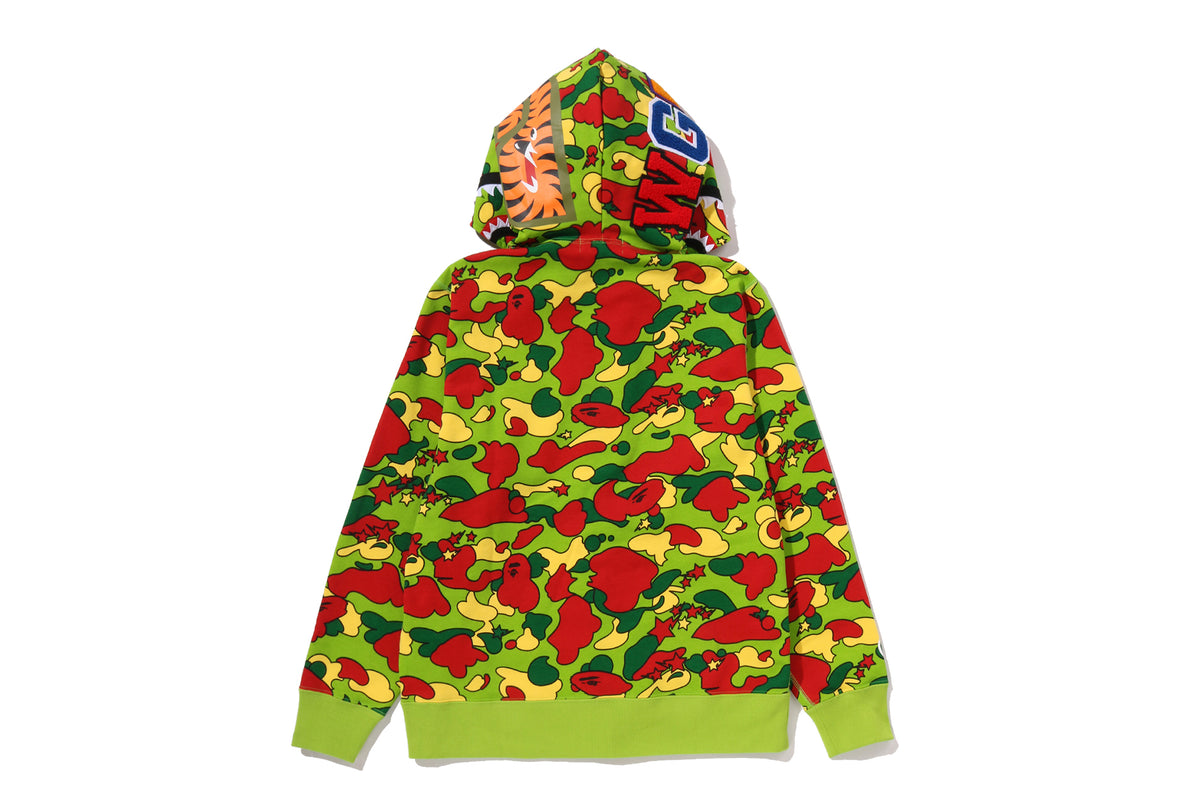 STA CAMO SHARK FULL ZIP HOODIE