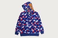 STA STRIKE CAMO SHARK RELAXED FIT FULL ZIP HOODIE