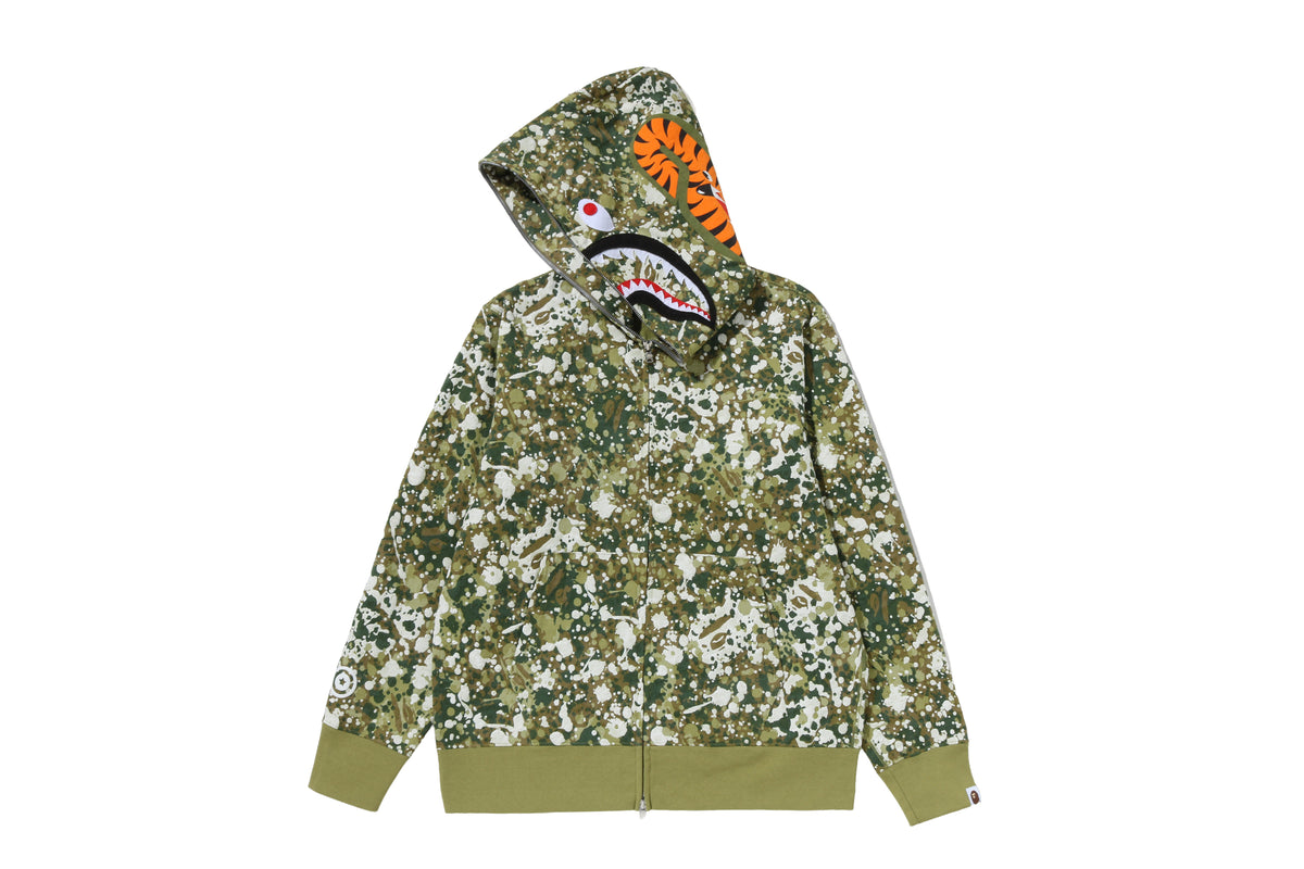 SPLASH CAMO SHARK FULL ZIP HOODIE