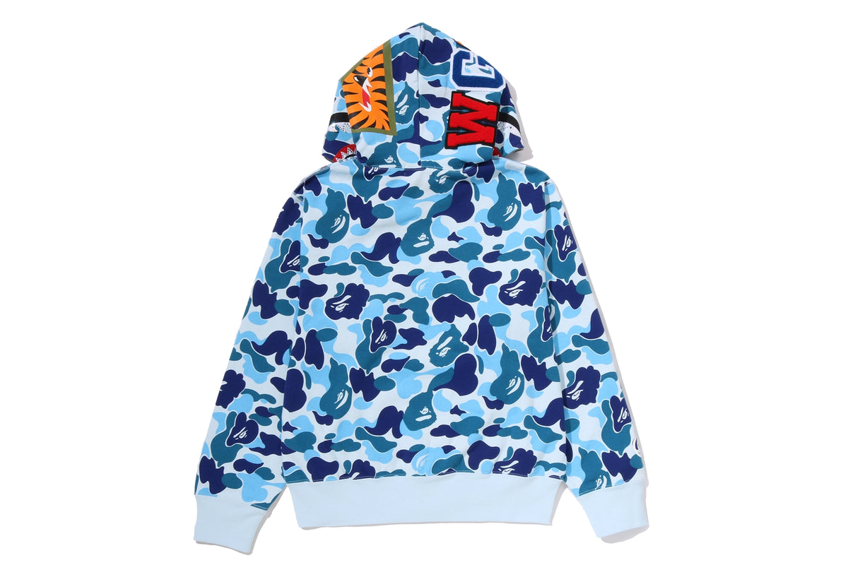 ABC CAMO CRYSTAL STONE SHARK FULL ZIP HOODIE LADIES