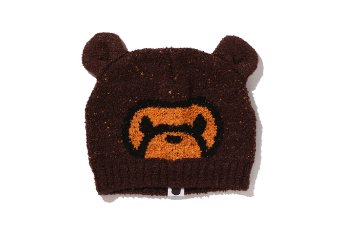 MILO FACE BEAR EAR BABY KNIT CAP KIDS