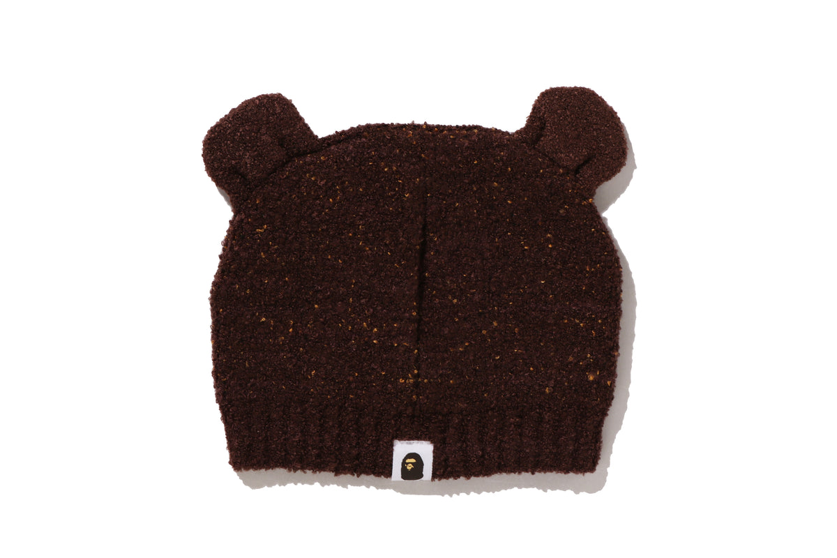 MILO FACE BEAR EAR BABY KNIT CAP KIDS