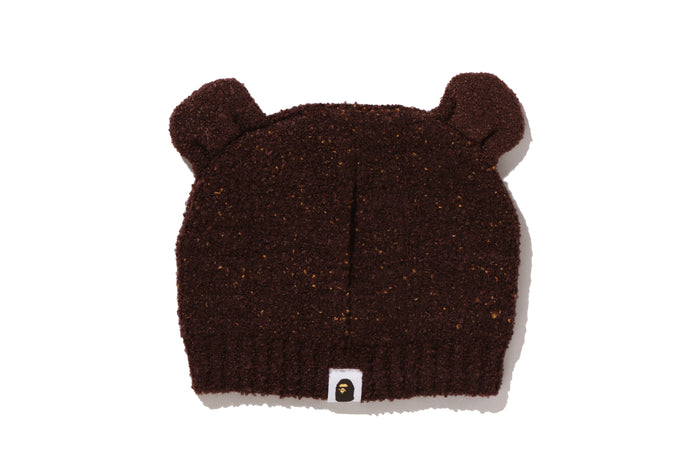 MILO FACE BEAR EAR BABY KNIT CAP KIDS