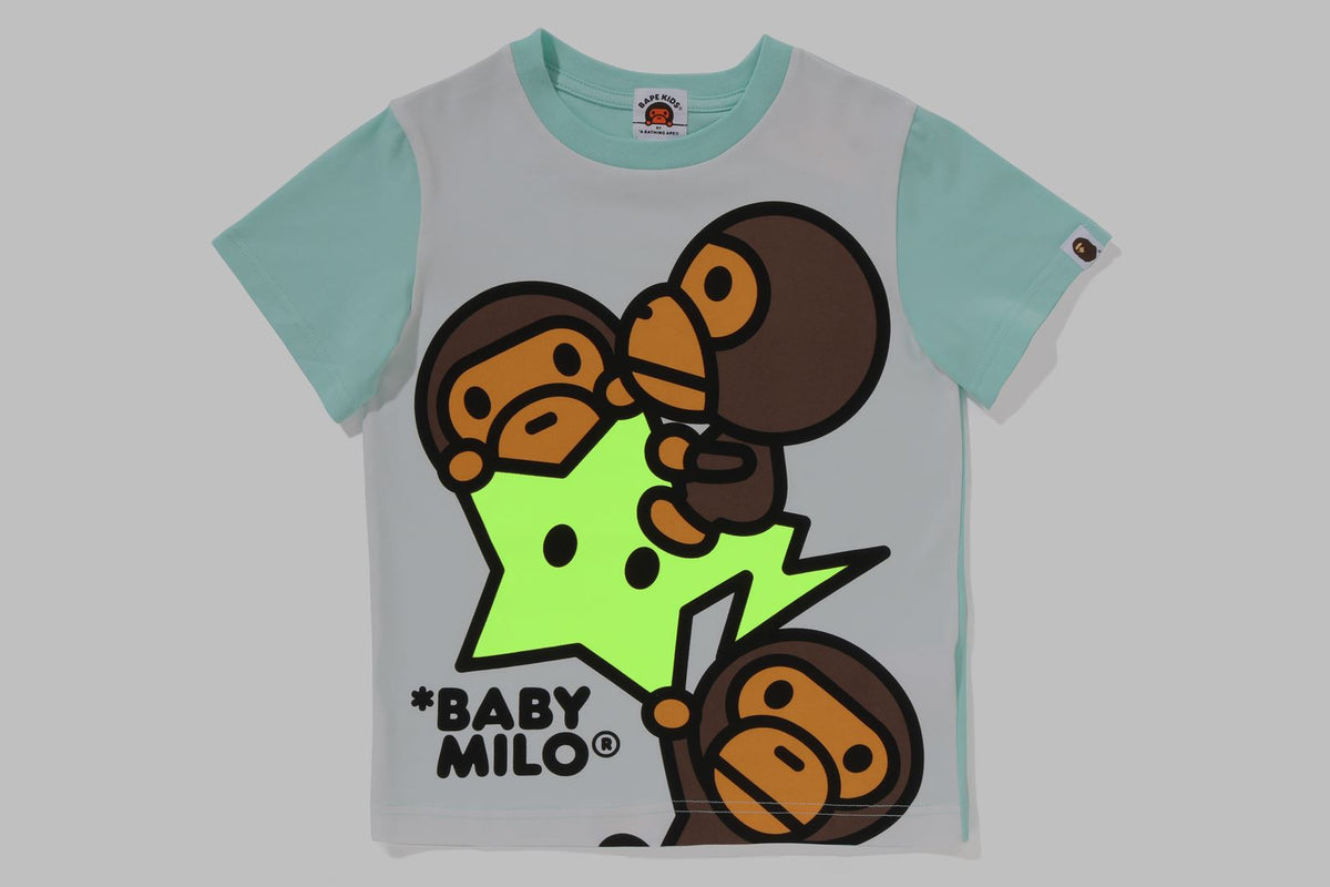 BABY MILO STA GLOW IN THE DARK PANEL PRINT TEE KIDS