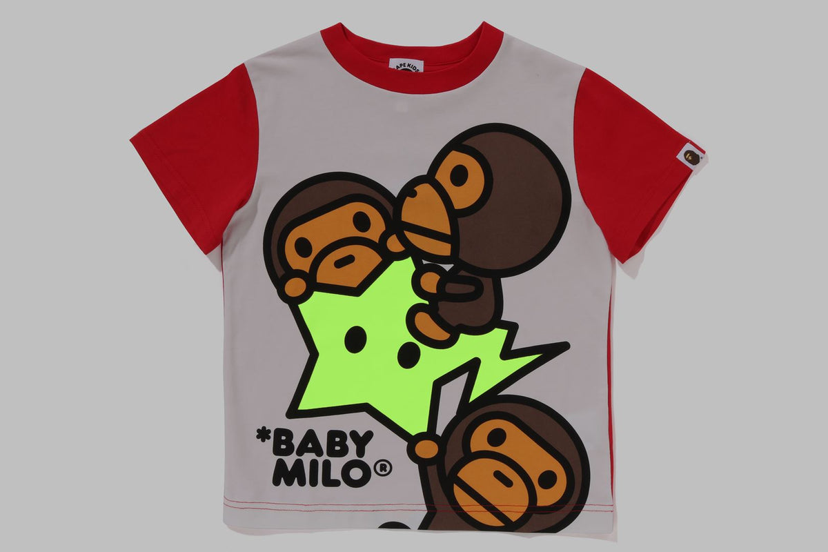 BABY MILO STA GLOW IN THE DARK PANEL PRINT TEE KIDS