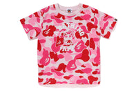 BAPE KIDS ABC CAMO BABY MILO COLLEGE T-SHIRT