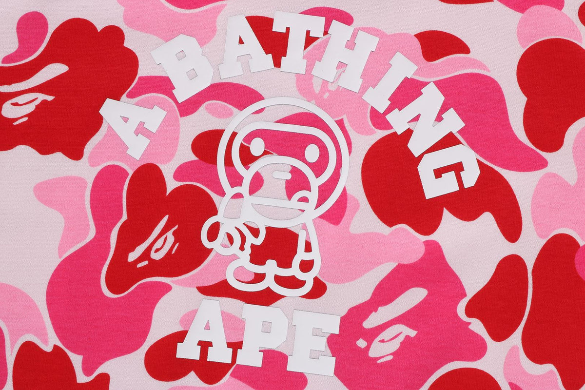 BAPE KIDS ABC CAMO BABY MILO COLLEGE T-SHIRT