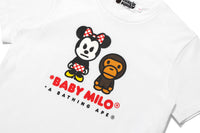 BAPE X DISNEY MINNIE MOUSE BABY MILO RELAXED FIT TEE
