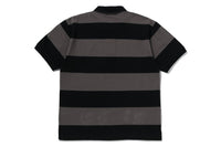 MILO ONE POINT STRIPE RELAXED FIT POLO