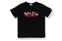 BAPE KIDS COTTON PRINTED CHRISTMAS BABY MILO T-SHIRT
