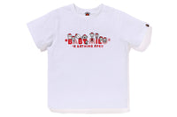 BAPE KIDS COTTON PRINTED CHRISTMAS BABY MILO T-SHIRT