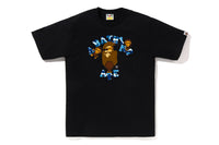 BAPE MENS ABC CAMO COLLEGE MILO T-SHIRT