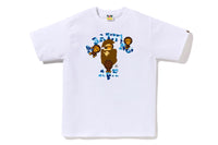 BAPE MENS ABC CAMO COLLEGE MILO T-SHIRT