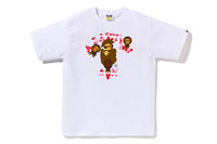BAPE MENS ABC CAMO COLLEGE MILO T-SHIRT