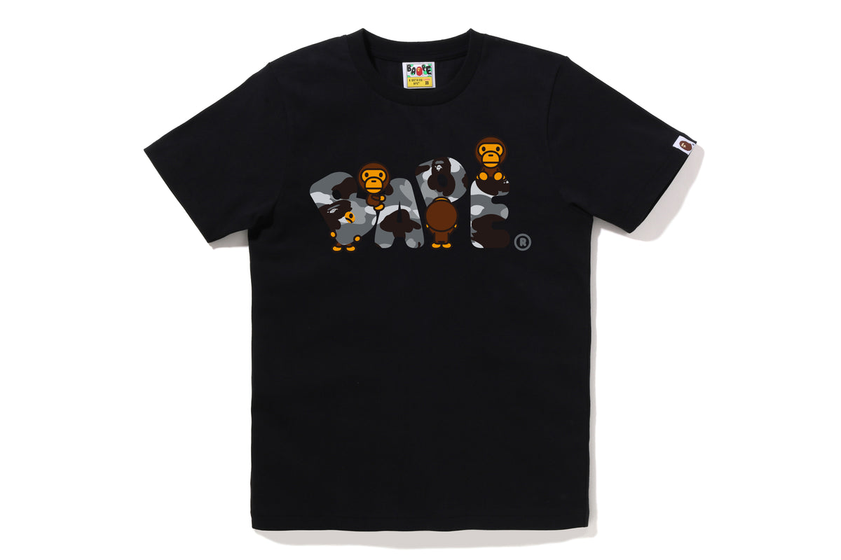 1ST CAMO MILO BAPE LOGO TEE