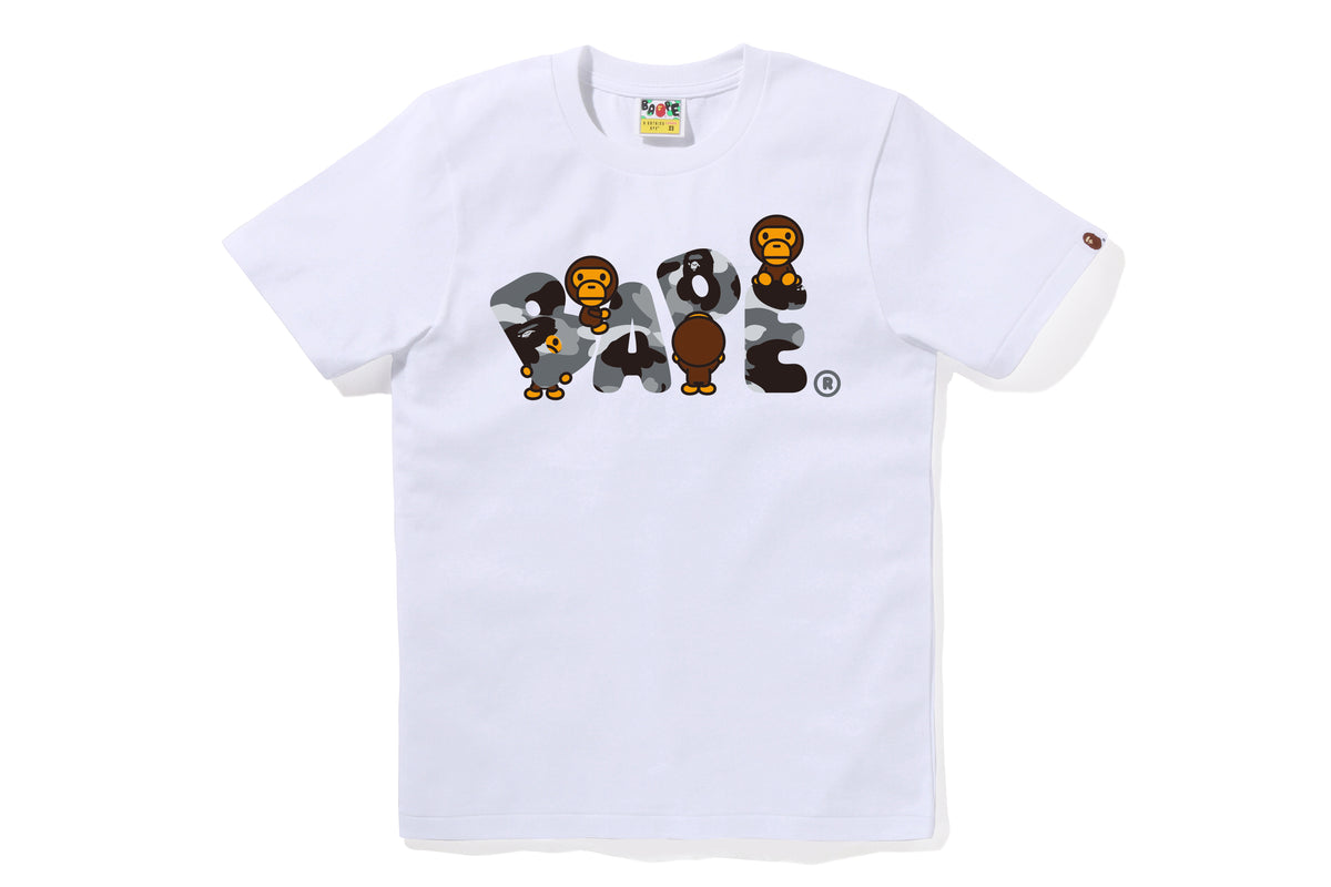 1ST CAMO MILO BAPE LOGO TEE