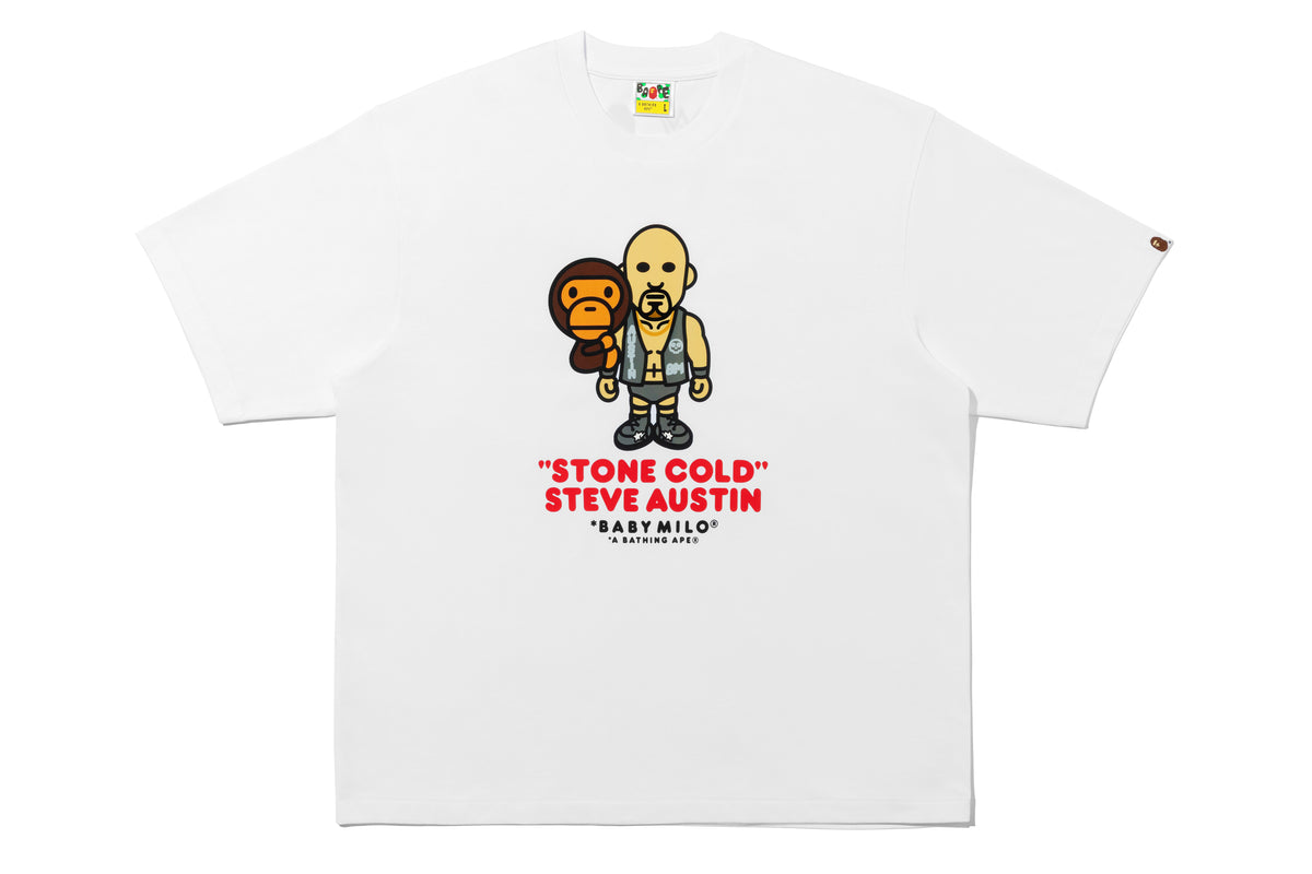 BAPE X WWE STONE COLD STEVE AUSTIN BABY MILO RELAXED FIT TEE