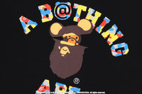 BAPE X MEDICOM TOY 30TH ANNIV. COLLEGE MILO TEE
