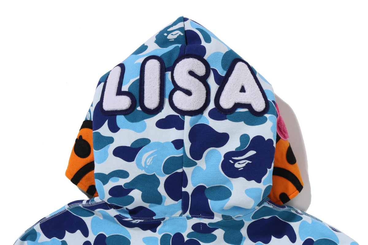 ABC CAMO BABY LISA CROPPED FULL ZIP HOODIE LADIES