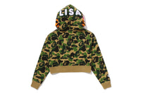 ABC CAMO BABY LISA CROPPED FULL ZIP HOODIE LADIES