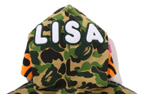 ABC CAMO BABY LISA CROPPED FULL ZIP HOODIE LADIES
