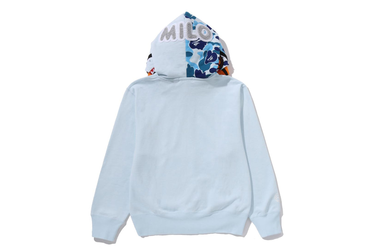 MILO SHARK FULL ZIP DOUBLE HOODIE LADIES