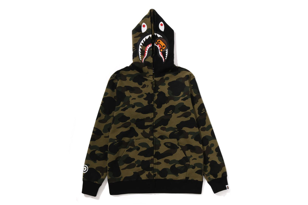 1ST CAMO MILO SHARK ZIP HOODIE KIDS