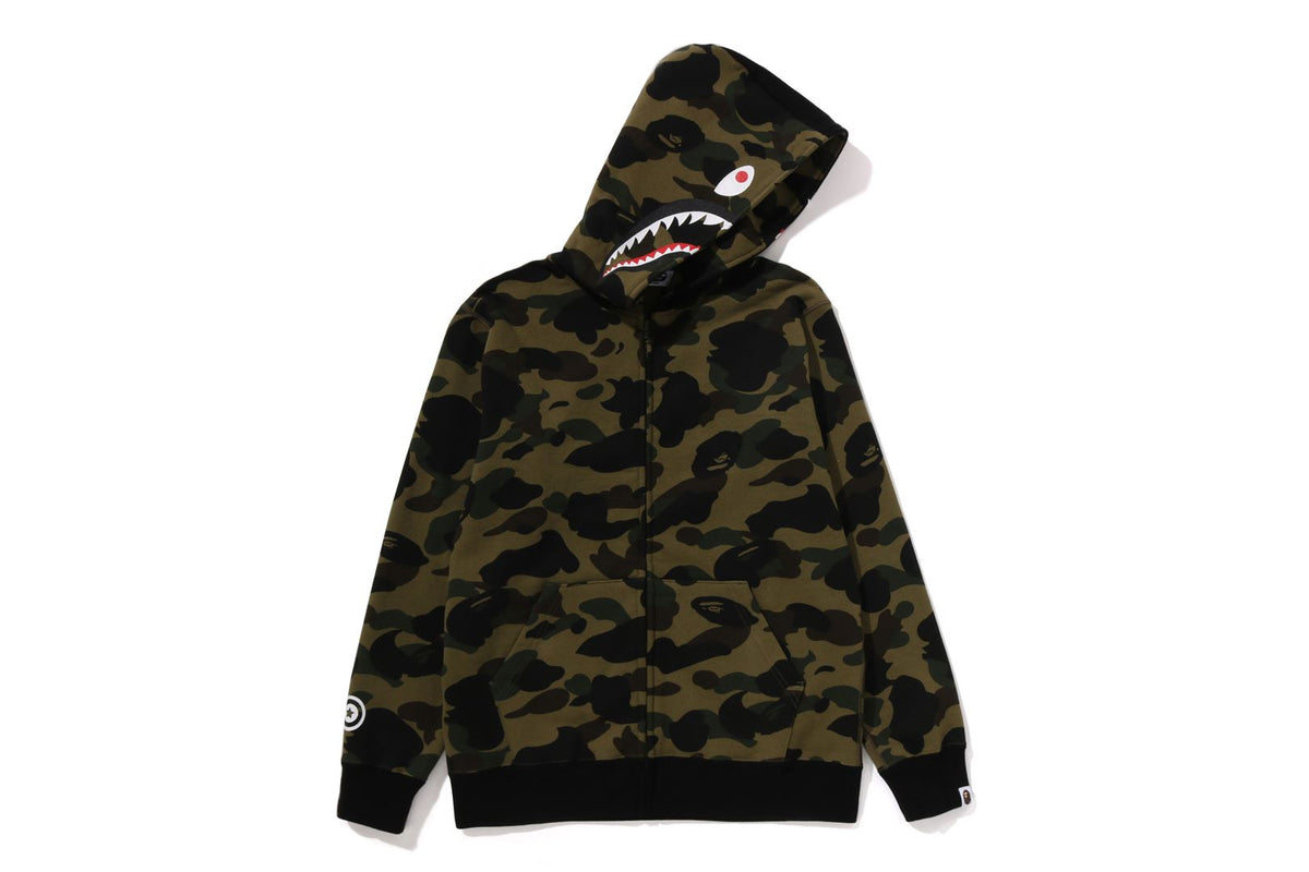 1ST CAMO MILO SHARK ZIP HOODIE KIDS