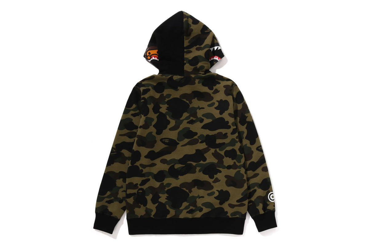 1ST CAMO MILO SHARK ZIP HOODIE KIDS