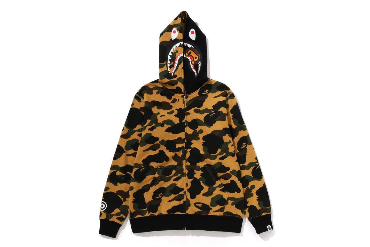 1ST CAMO MILO SHARK ZIP HOODIE KIDS